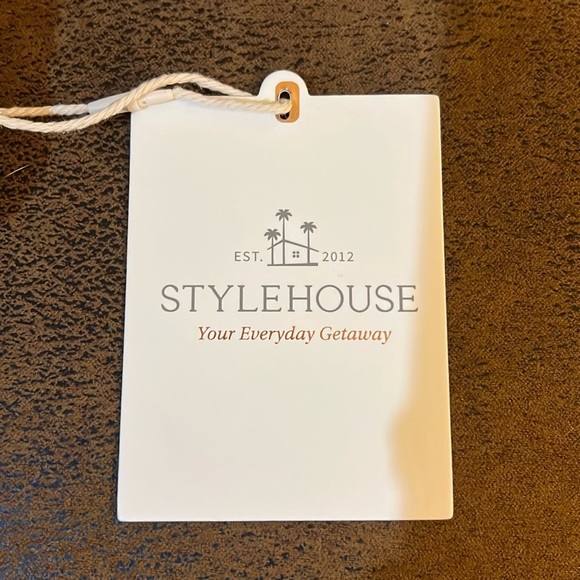 Stylehouse | βSpill The Teaββ Gingham Embroidered Pillow - Picture 6 of 6